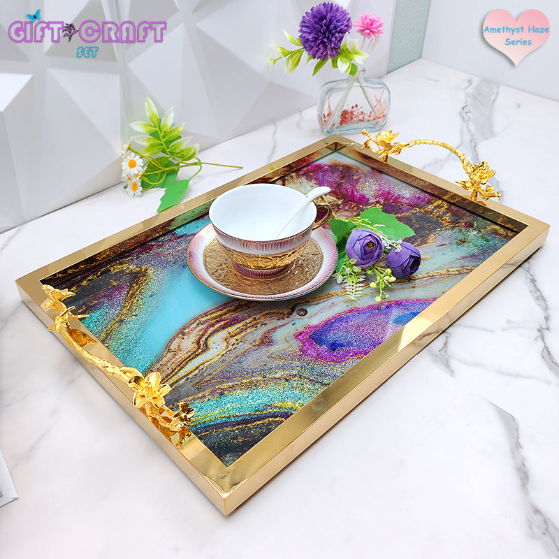 Designer Tray Gift, Decorative Serving Tray for Home, Party, Souvenir, Wedding, Gift
