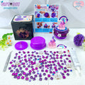 DIY Rotating Castle Mosaic Music Box Kit - Creative Handmade Gift for Parties & Holidays