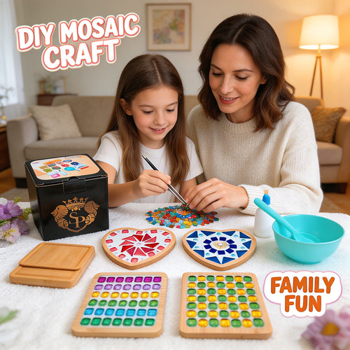 4 Pieces DIY Mosaic Handmade Gift ＆ Craft Material Kit