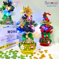 DIY Mosaic Christmas Tree Music Box Kit - Rotating Musical Craft for Holiday Gifts & Family Activities